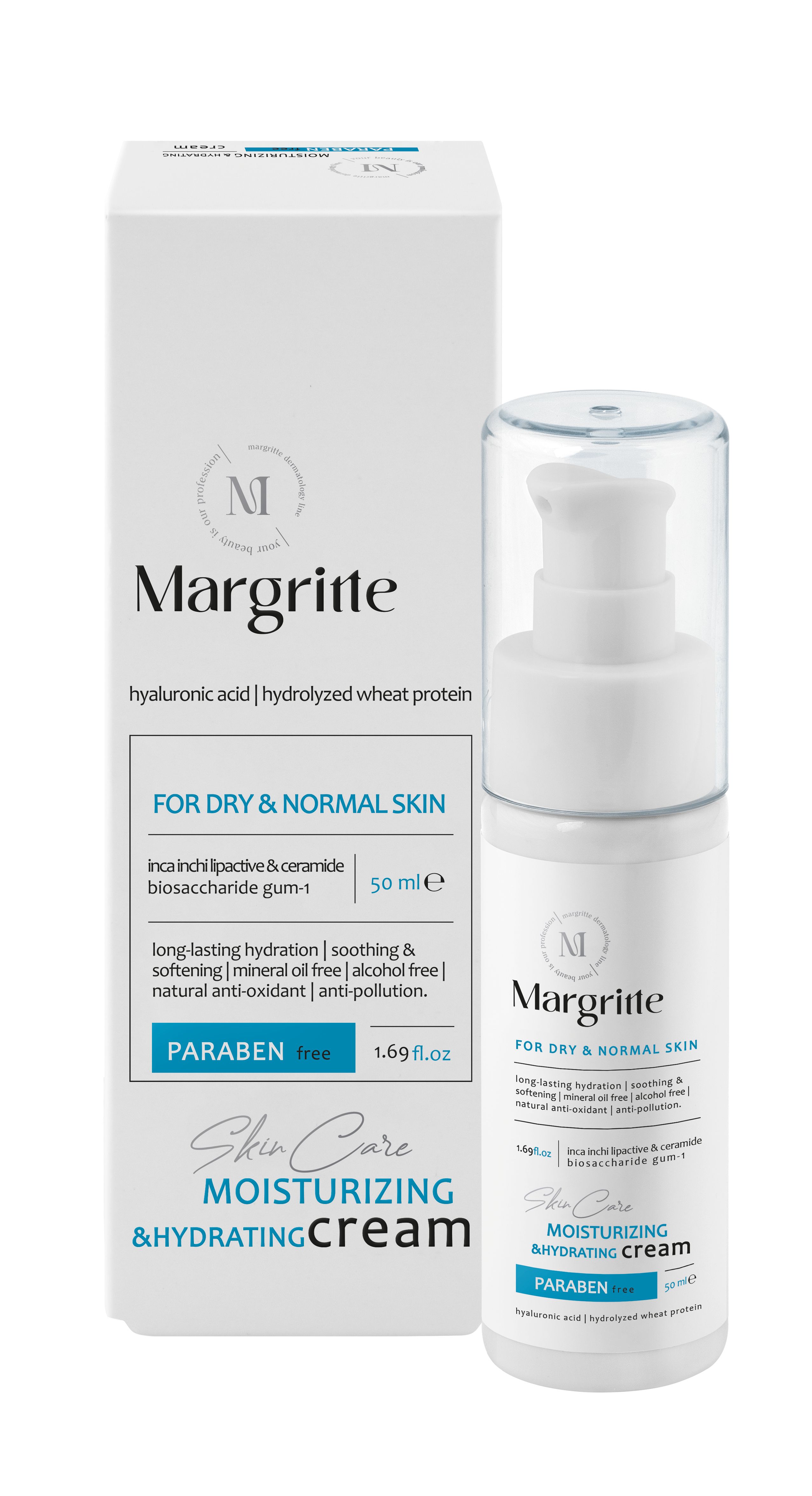 کرم مرطوب کننده آبرسان (پوست معمولی تا خشک) حجم 50 میلی لیتر مارگریت